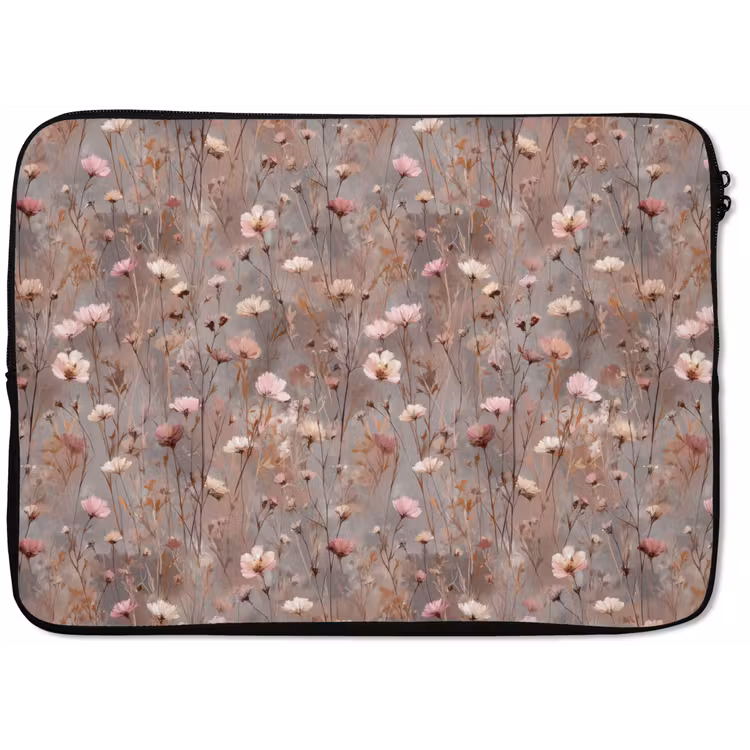 Laptophoes - Bloemen - Wild - Pastel — 1