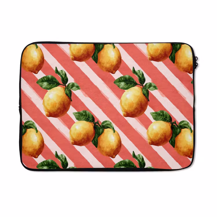 Laptophoes - Citroen - Geïllustreerd - Oranje — 5