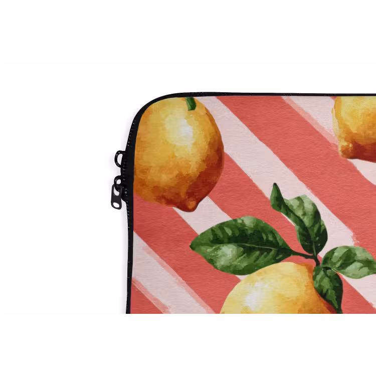 Laptophoes - Citroen - Geïllustreerd - Oranje — 6