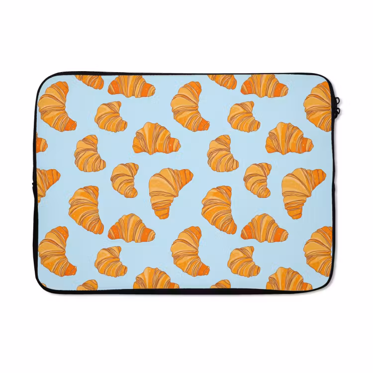 Laptophoes - Croissant - Speels - Blauw — 5