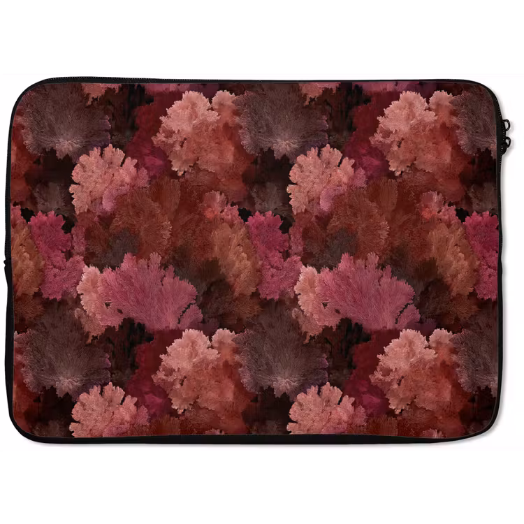 Laptophoes - Koraal - Textuur - Kleurrijk — 1