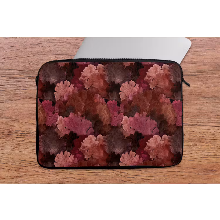 Laptophoes - Koraal - Textuur - Kleurrijk — 2