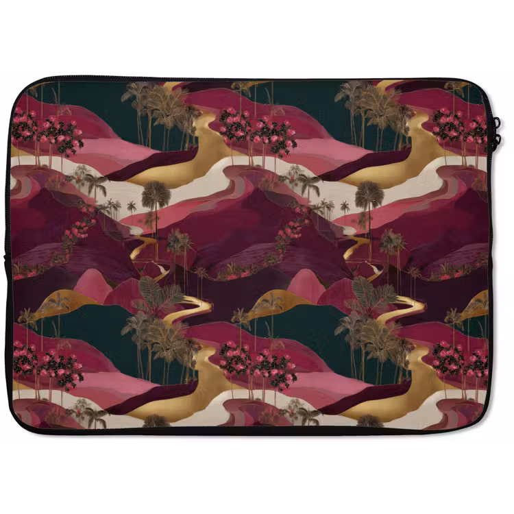 Laptophoes - Magisch - Palmbomen - Goud — 1