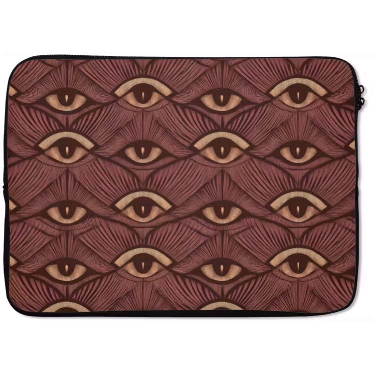 Laptophoes - Mystiek - Ogen - Bruin — 1