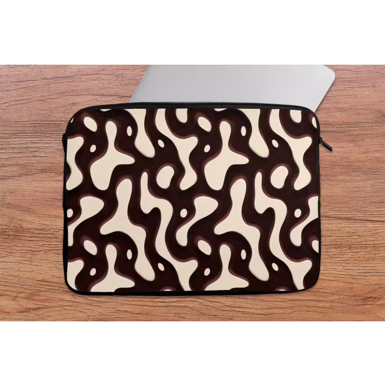 Laptophoes - Organisch - Krachtig - Bruin — 2