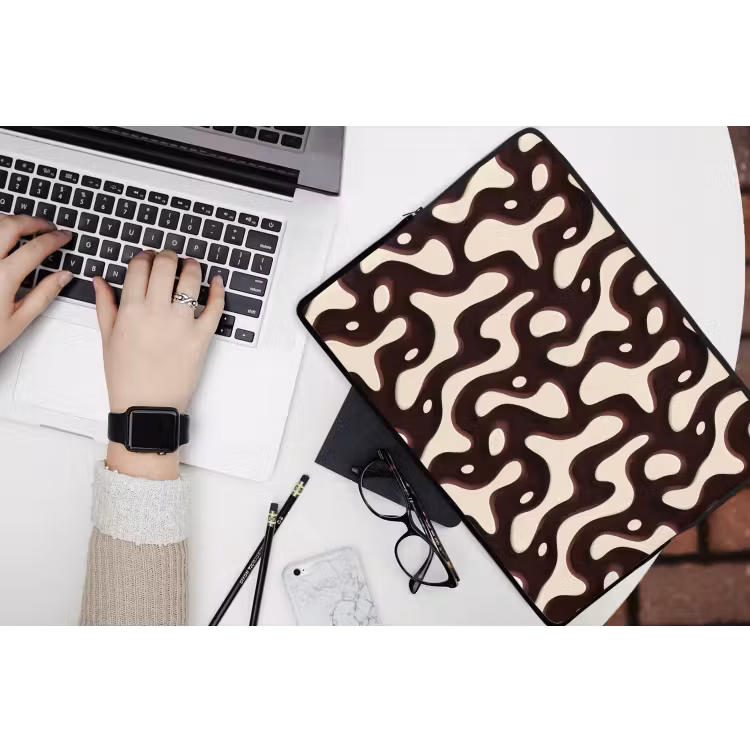 Laptophoes - Organisch - Krachtig - Bruin — 3
