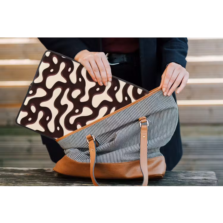 Laptophoes - Organisch - Krachtig - Bruin — 4