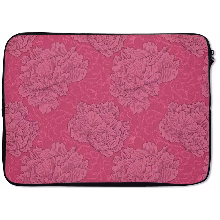 Laptophoes - Pioenrozen - Energiek - Roze — 1