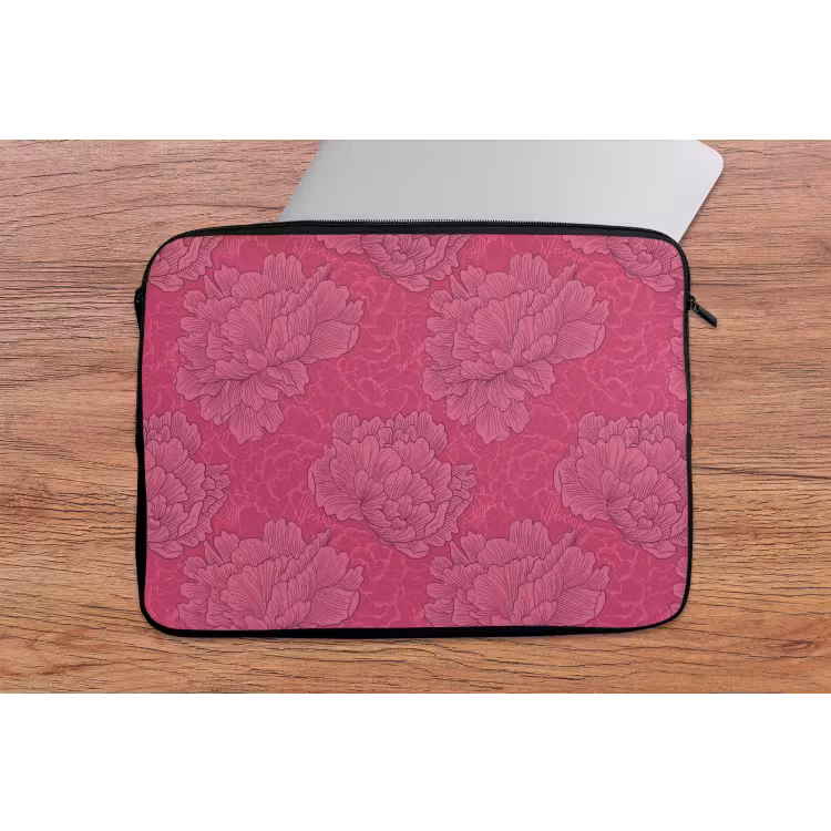 Laptophoes - Pioenrozen - Energiek - Roze — 2