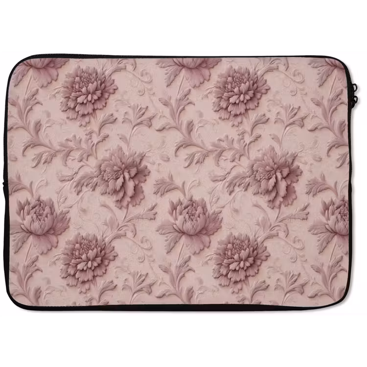 Laptophoes - Reliëf - Pioenrozen - Roze — 1