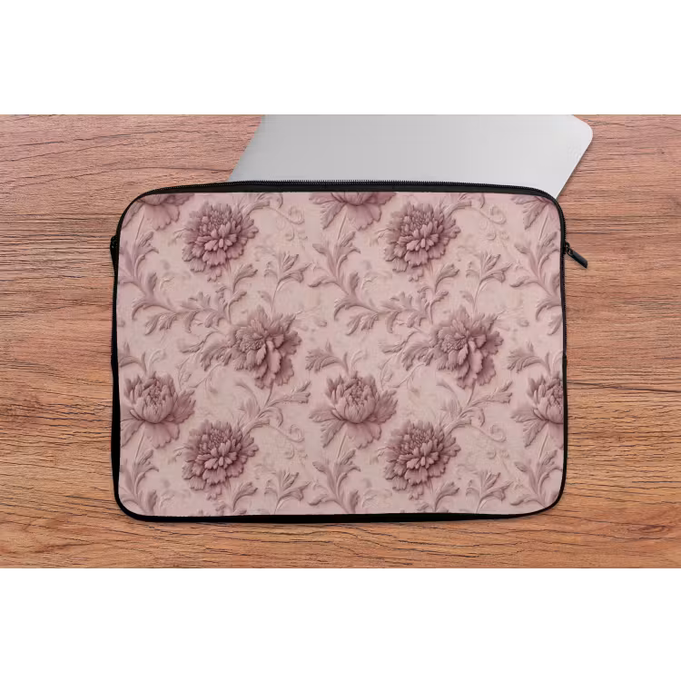 Laptophoes - Reliëf - Pioenrozen - Roze — 2