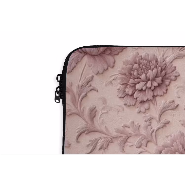 Laptophoes - Reliëf - Pioenrozen - Roze — 6