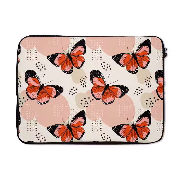 Laptophoes - Vlinders - Retro - Kleurrijk — 5