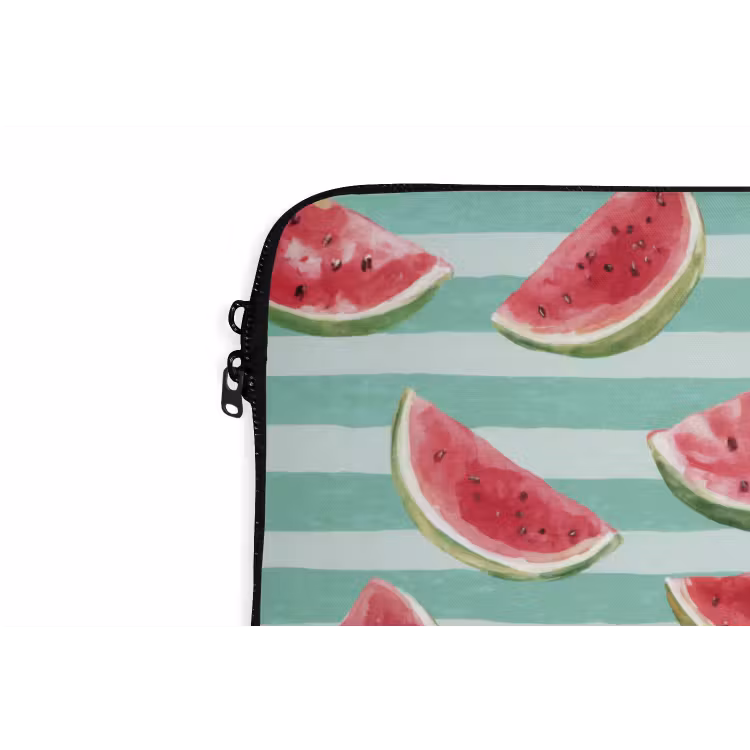 Laptophoes - Watermeloen - Strepen - Groen — 6