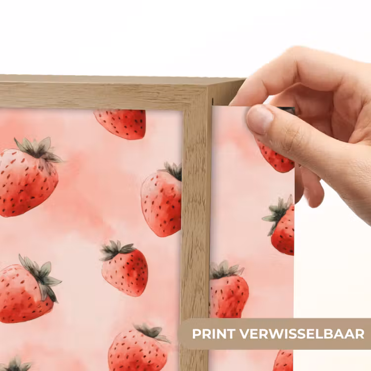 Lightbox - Wandlamp - Aardbei - Patroon - Roze — 5