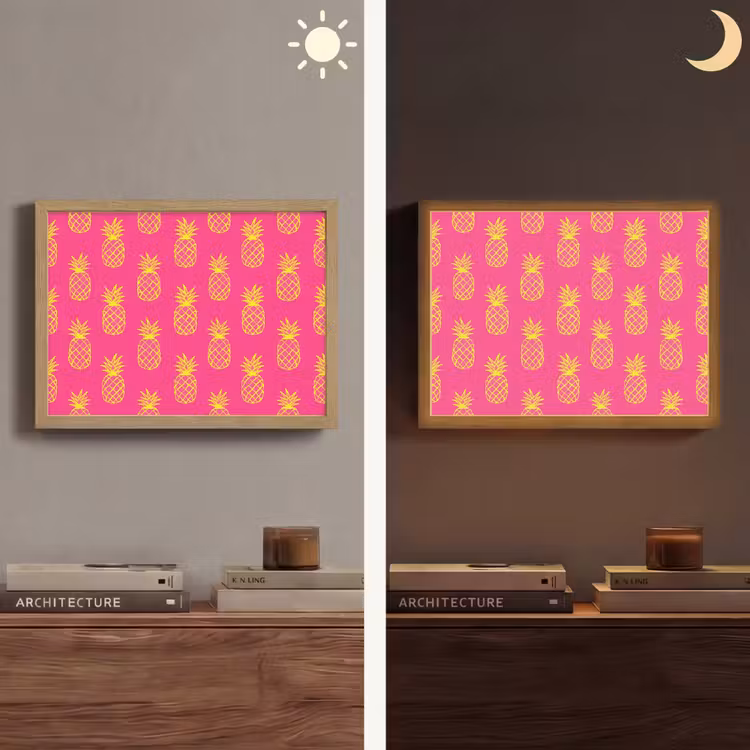 Lightbox - Wandlamp - Ananas - Trendy - Roze — 6