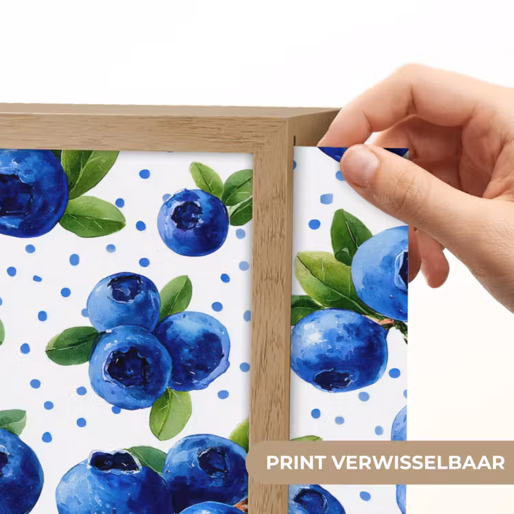 Lightbox - Wandlamp - Bessen - Patroon - Blauw — 5