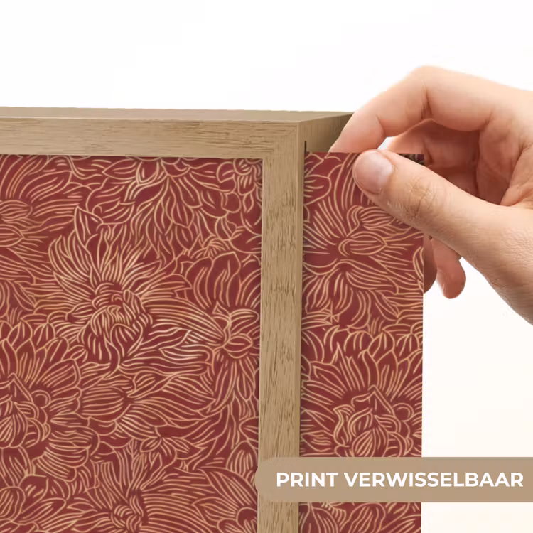 Lightbox - Wandlamp - Bloemen - Motief - Rood — 5