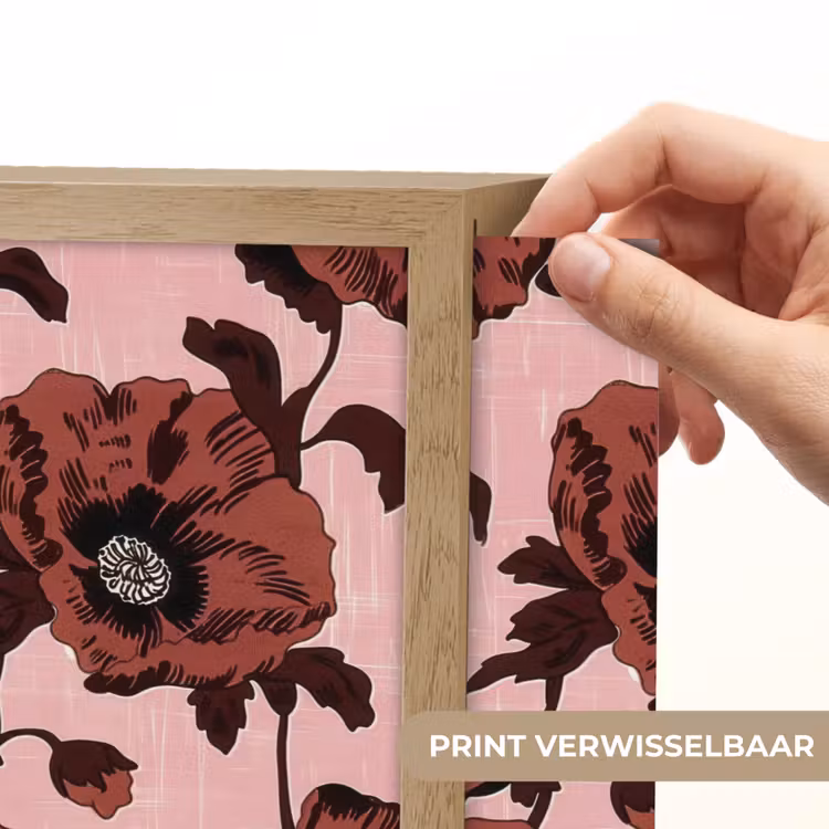Lightbox - Wandlamp - Bloemen - Retro - Rood — 5