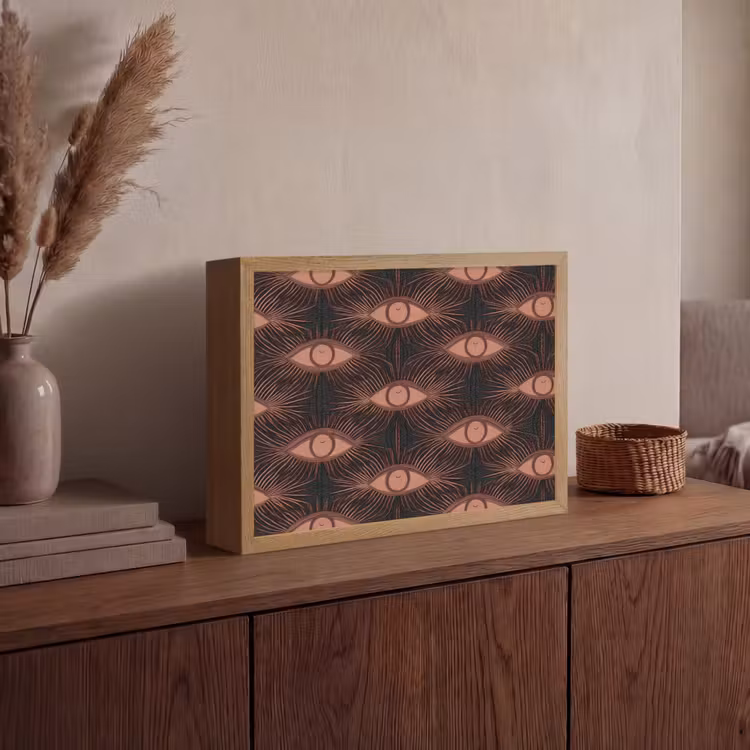 Lightbox - Wandlamp - Boheems - Oog - Bruin — 4