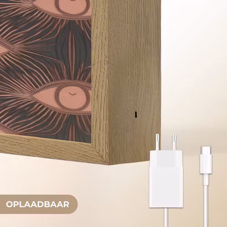 Lightbox - Wandlamp - Boheems - Oog - Bruin — 7