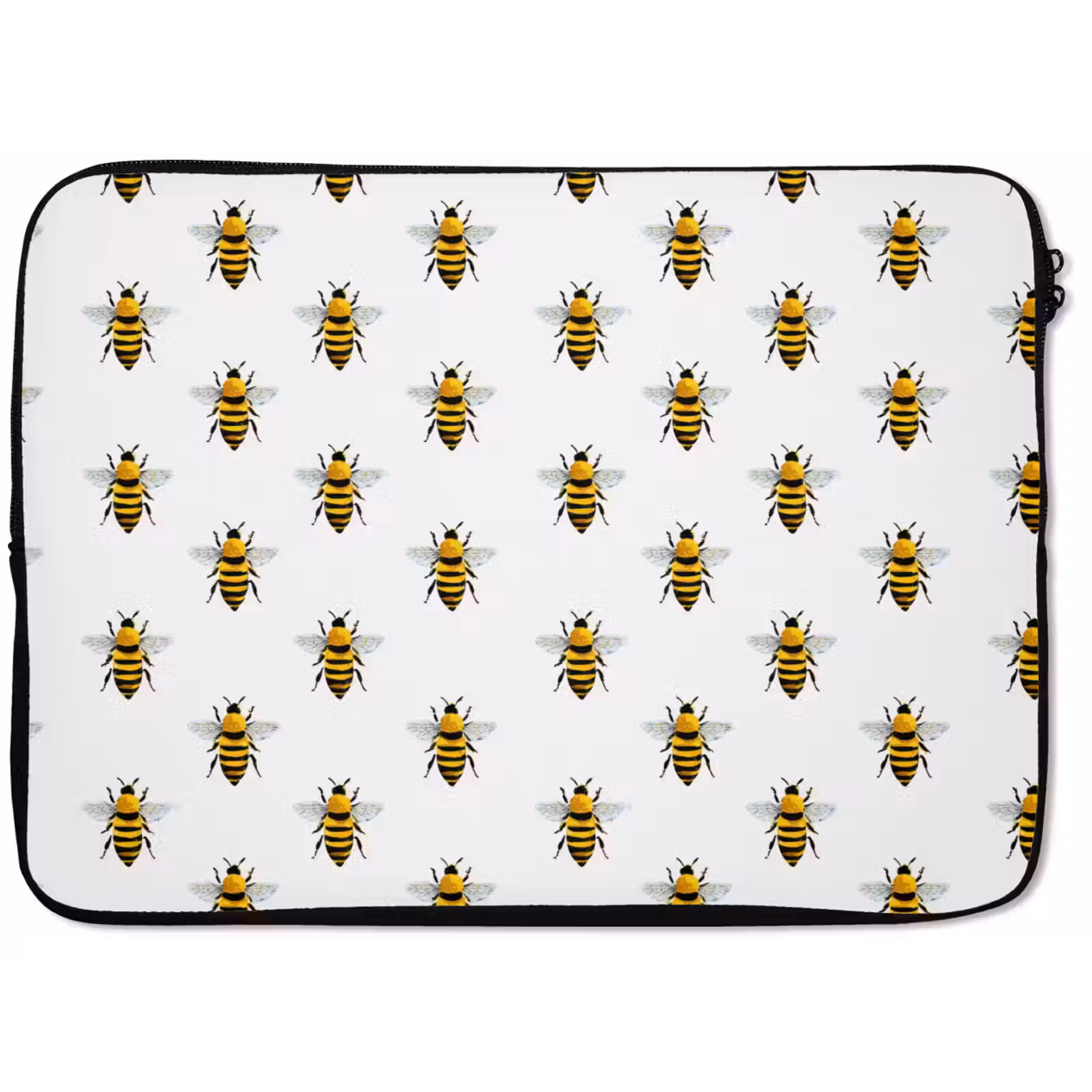 Laptophoes - Bijen - Tijdloos - Wit — 1