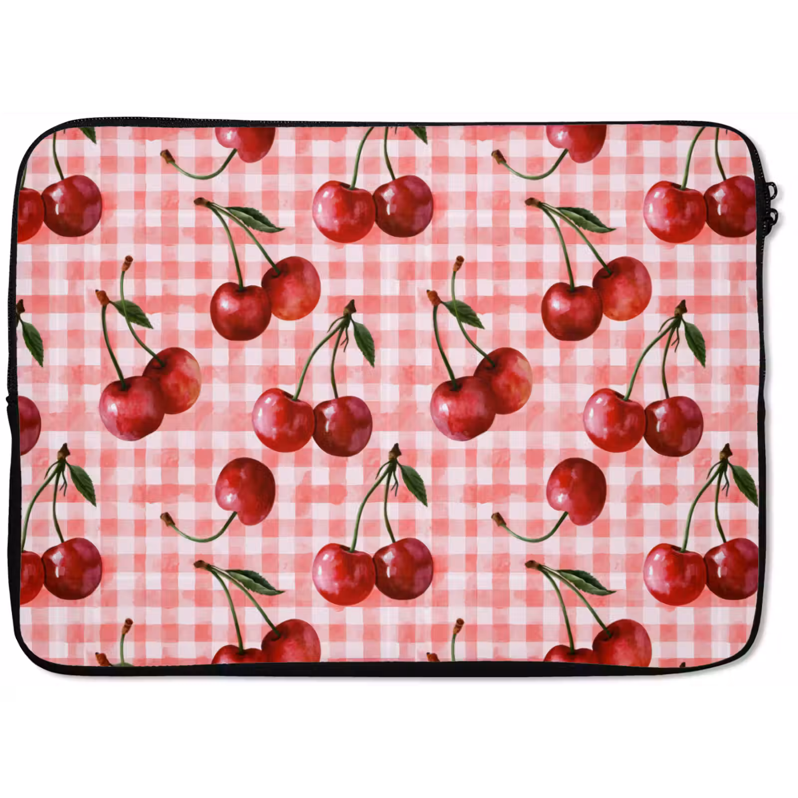 Laptophoes - Kersen - Blokken - Rood — 1