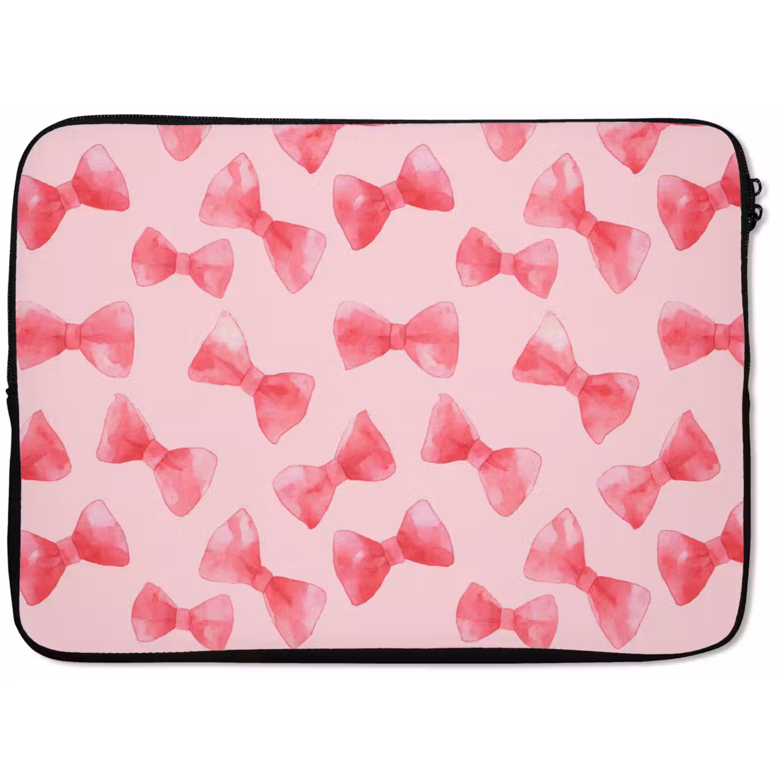 Laptophoes - Strikken - Aquarel - Roze — 1