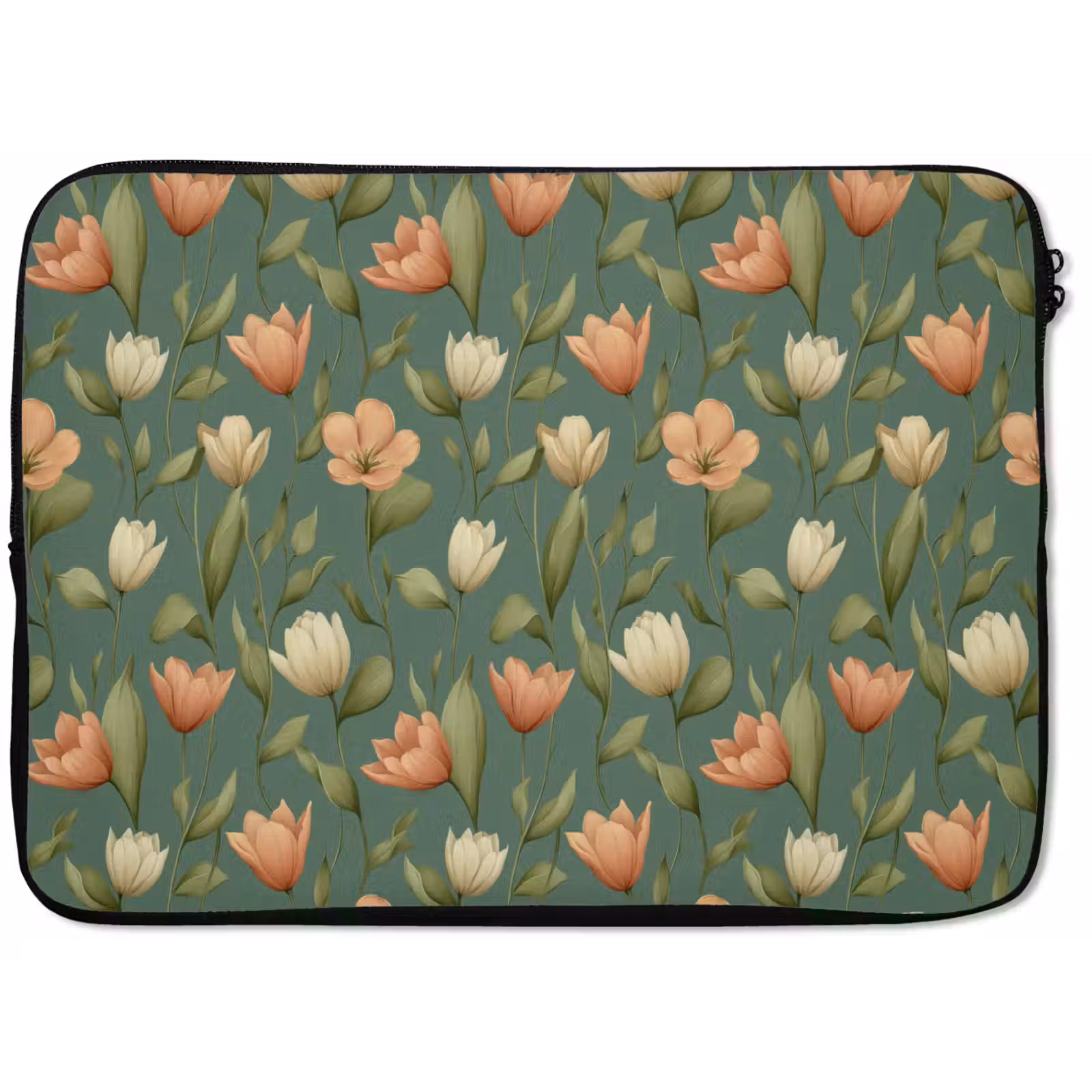 Laptophoes - Tulpen - Botanisch - Groen — 1