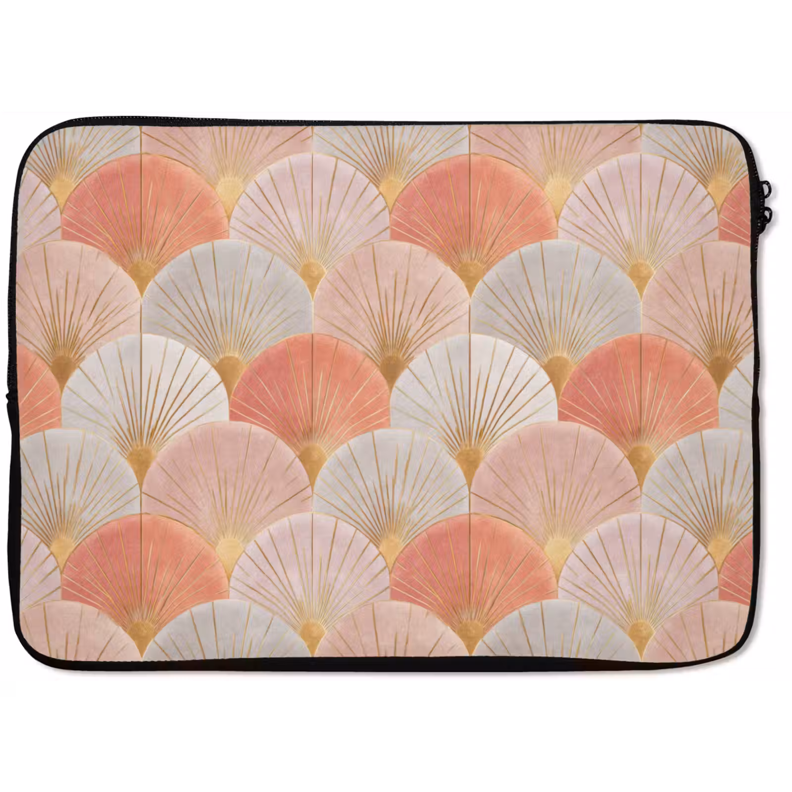 Laptophoes - Waaiers - Goud - Roze — 1