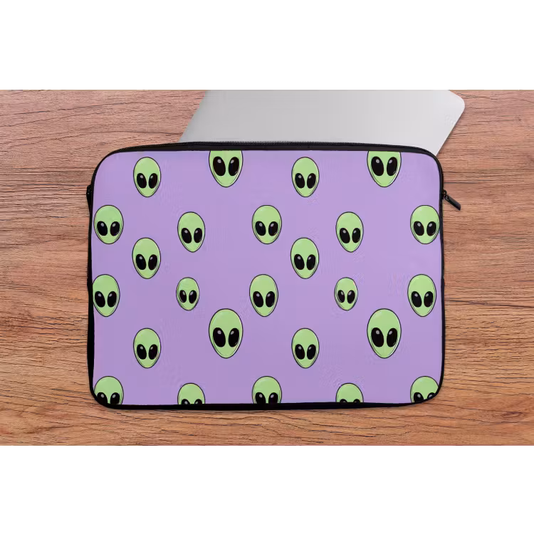 Laptophoes - Alien - Retro - Lila — 2