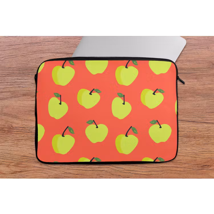 Laptophoes - Appels - Modern - Groen — 2