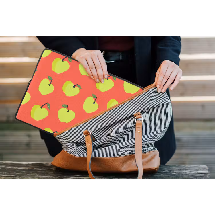 Laptophoes - Appels - Modern - Groen — 4