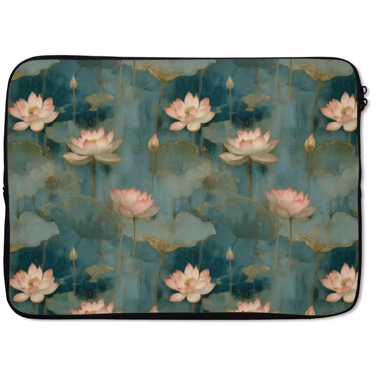 Laptophoes - Botanisch - Bloemen - Roze — 1