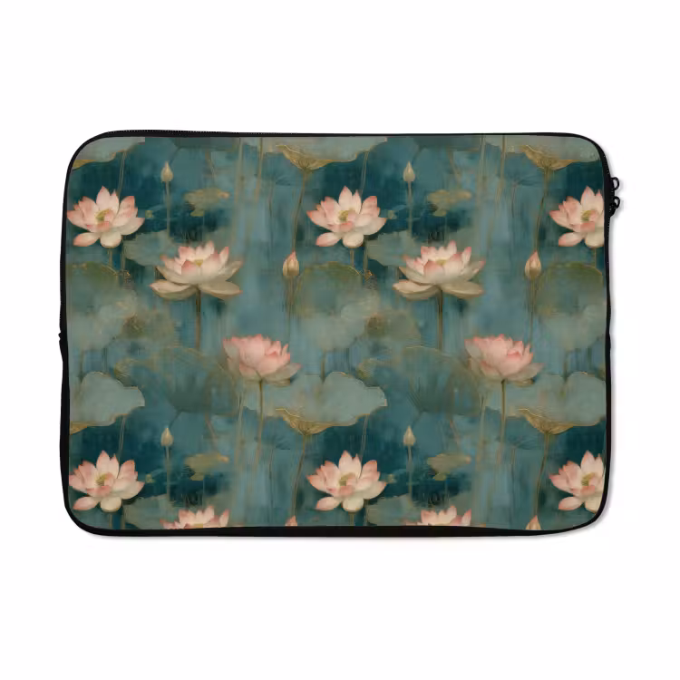 Laptophoes - Botanisch - Bloemen - Roze — 5