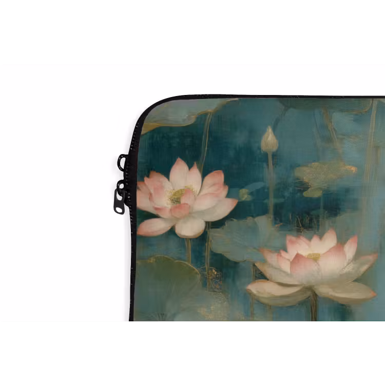 Laptophoes - Botanisch - Bloemen - Roze — 6