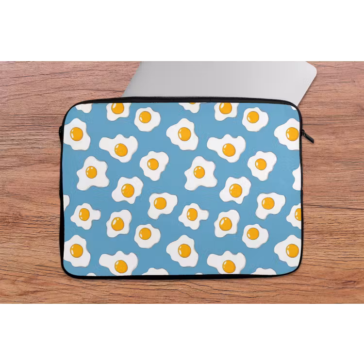 Laptophoes - Eieren - Dooiers - Blauw — 2