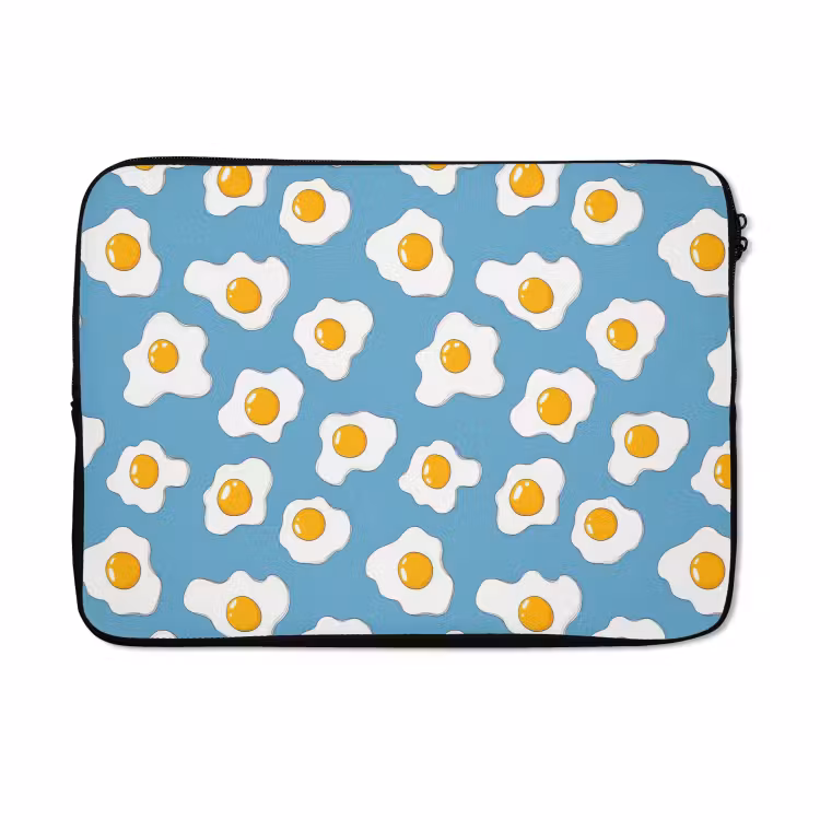 Laptophoes - Eieren - Dooiers - Blauw — 5