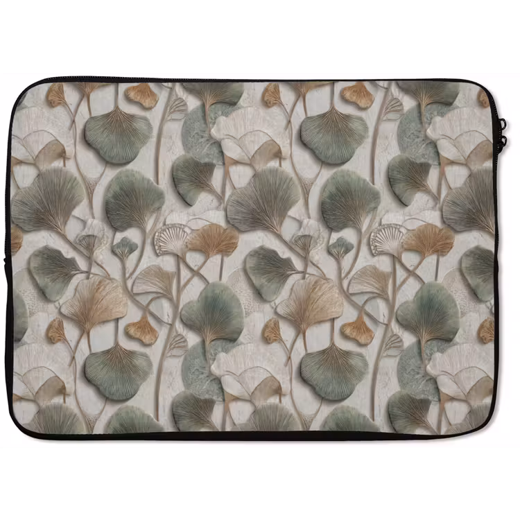Laptophoes - Elegant - Bladeren - Groen — 1
