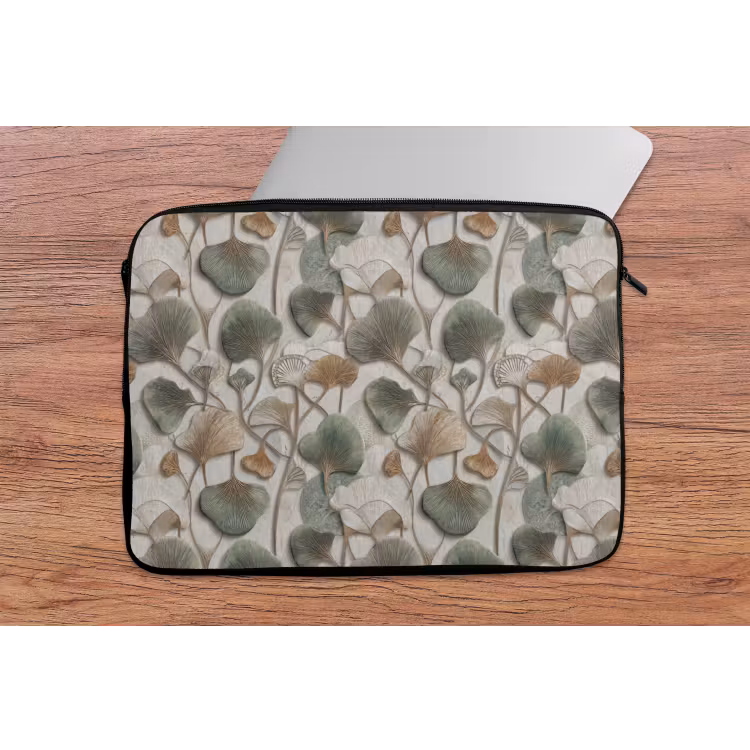 Laptophoes - Elegant - Bladeren - Groen — 2