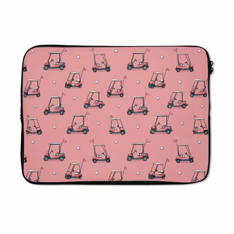 Laptophoes - Golfkar - Retro - Roze — 5