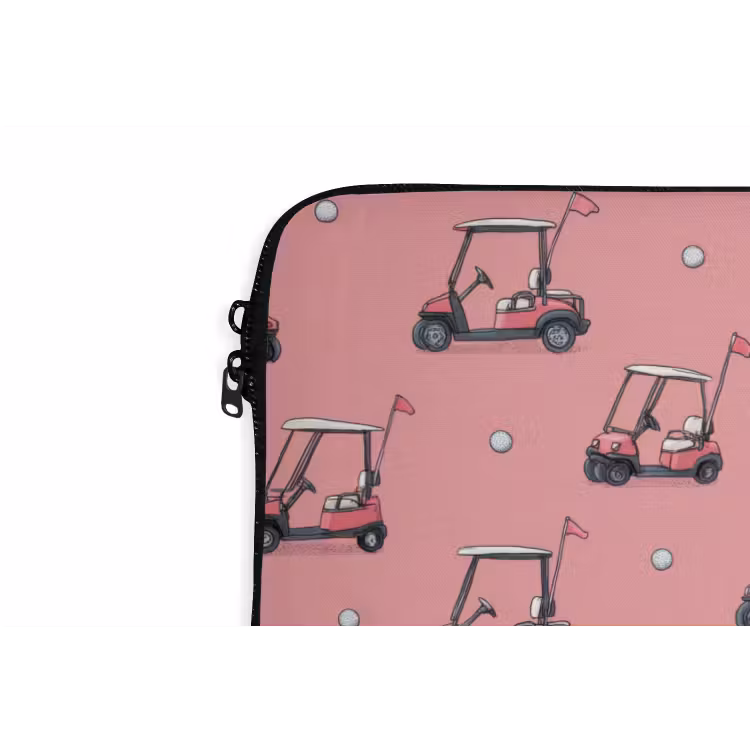 Laptophoes - Golfkar - Retro - Roze — 6
