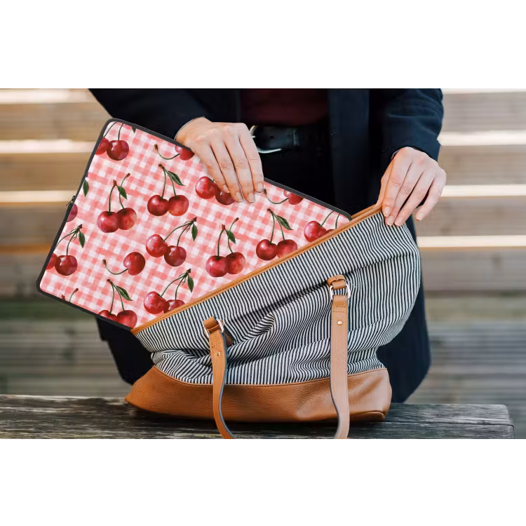 Laptophoes - Kersen - Blokken - Rood — 4