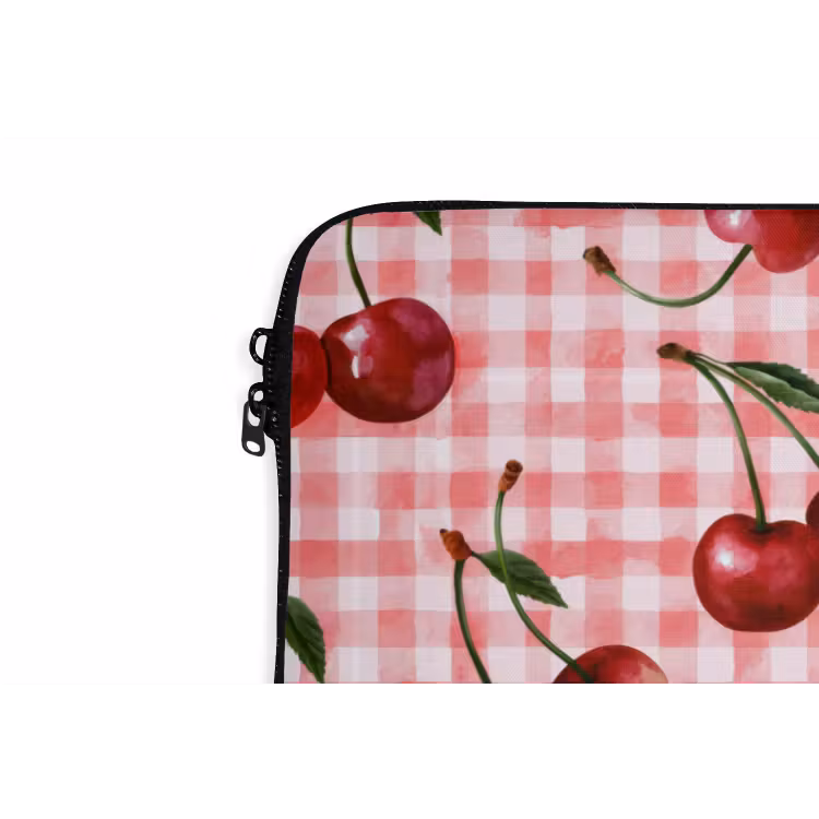 Laptophoes - Kersen - Blokken - Rood — 6