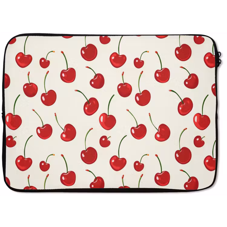 Laptophoes - Kersen - Minimalistisch - Rood — 1