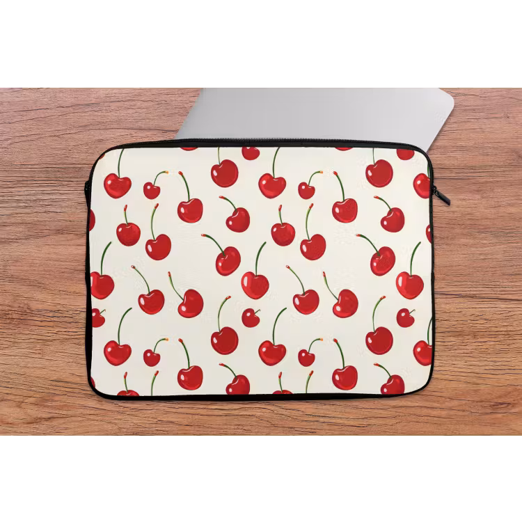 Laptophoes - Kersen - Minimalistisch - Rood — 2