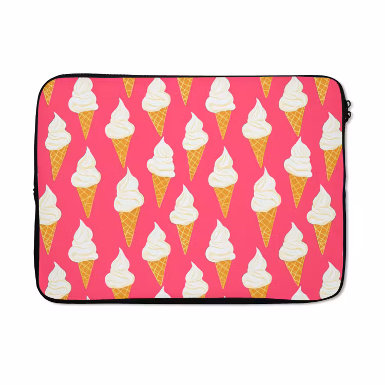 Laptophoes - Softijs - Horentje - Roze — 5