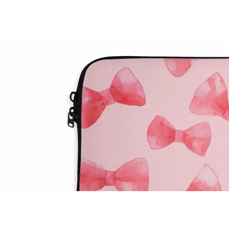 Laptophoes - Strikken - Aquarel - Roze — 6
