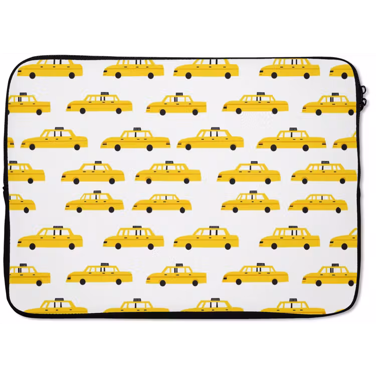 Laptophoes - Taxi - Iconisch - Geel — 1