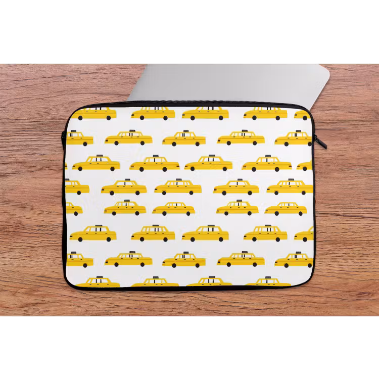 Laptophoes - Taxi - Iconisch - Geel — 2